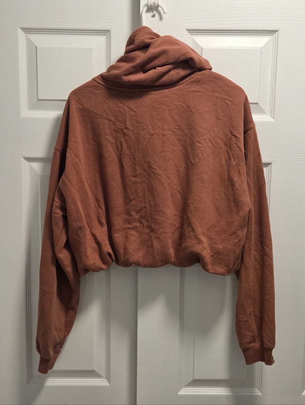 Volcom Stone Rust Cropped Hoodie with Graphic Logo Size Medium - Picture 2 of 3